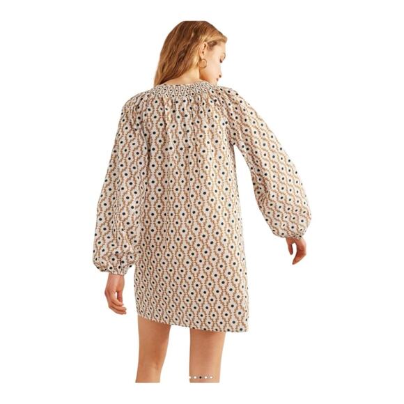 Boden Smocked Neck Beach Dress - Picture 2 of 6